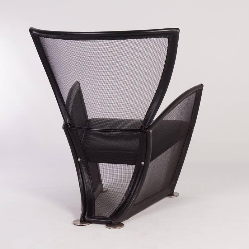 Late 20th Century 1980s Lounge Chair with Ottoman ‘Privè’ by Paolo Nava for Arflex For Sale
