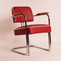 Tubular Chair with Legless Frame by Bauhaus, 1930s