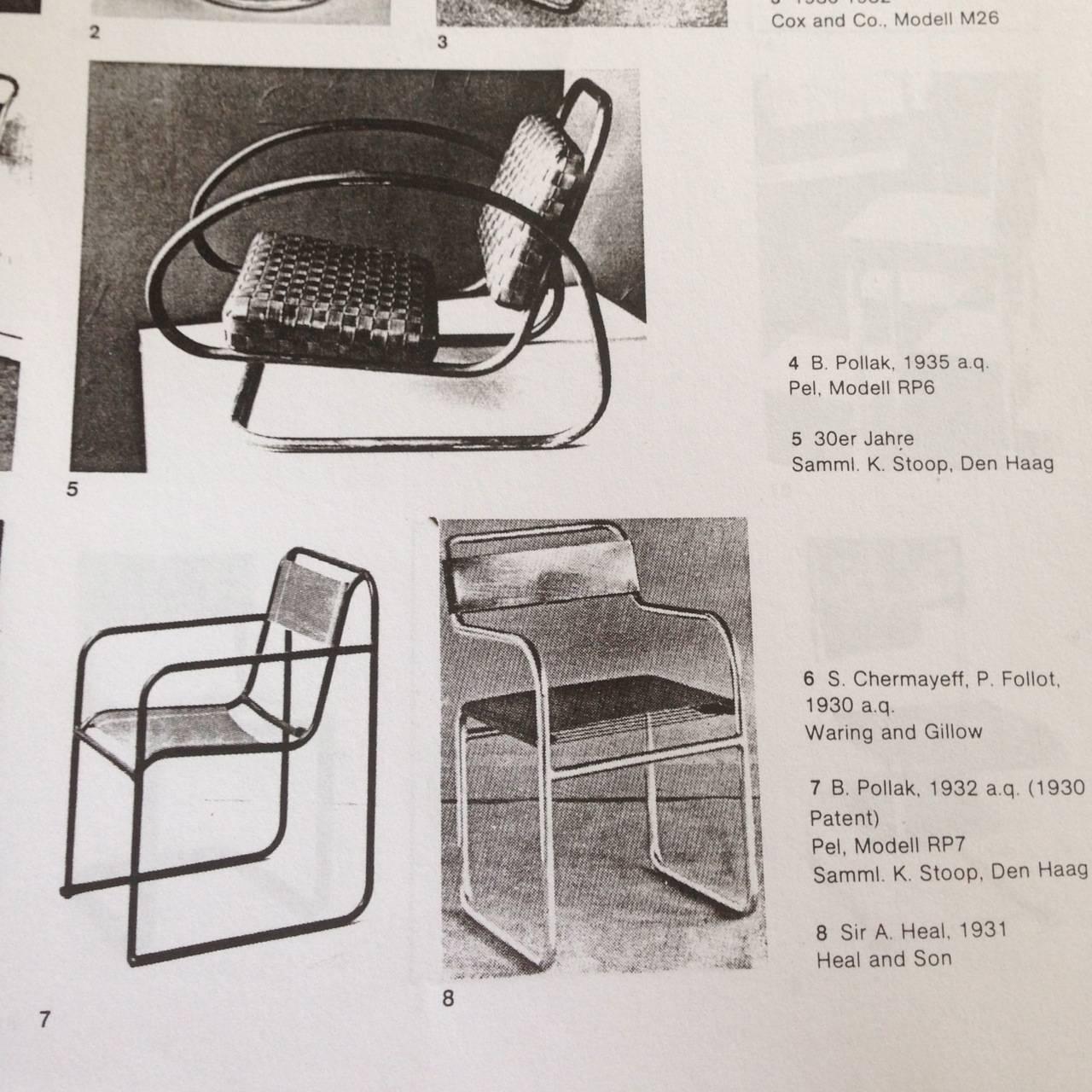 Mid-20th Century RP-7 Bauhaus Chair by Bruno Pollak for Pel, Oldbury, 1932