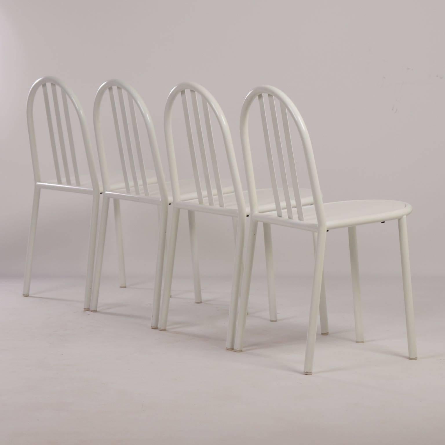 French Four Stackable Bauhaus Chairs by Robert Mallet Stevens for Ecart International