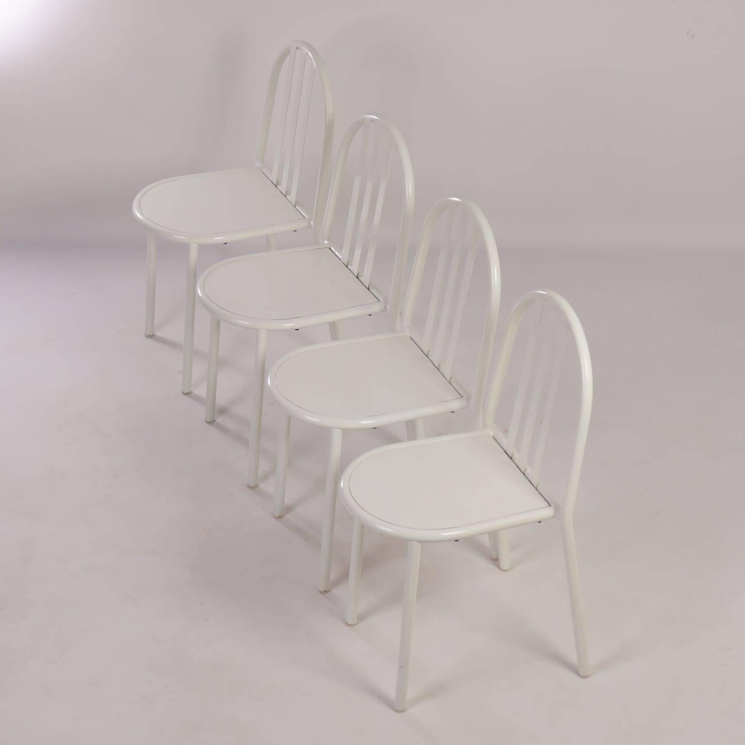 Modern Four Stackable Bauhaus Chairs by Robert Mallet Stevens for Ecart International