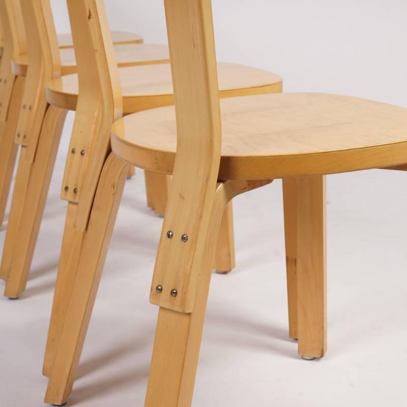 Set of Dining Chairs Model 69 by Alvar Aalto for Artek, 1933-1935 1