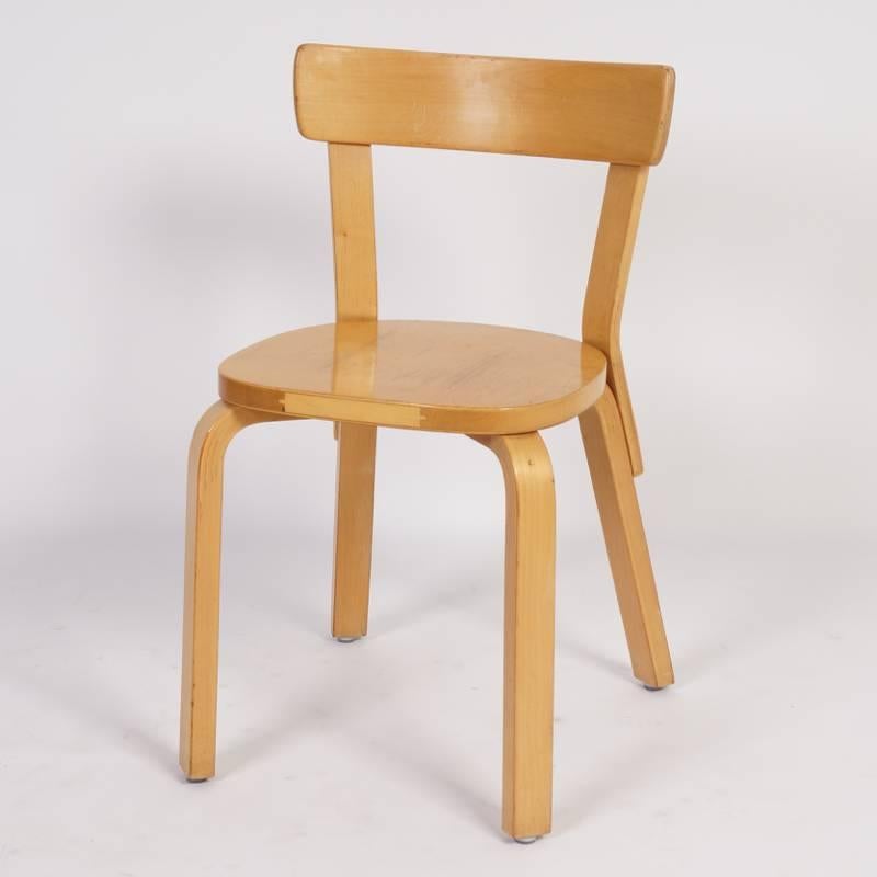 Set of Dining Chairs Model 69 by Alvar Aalto for Artek, 1933-1935 2