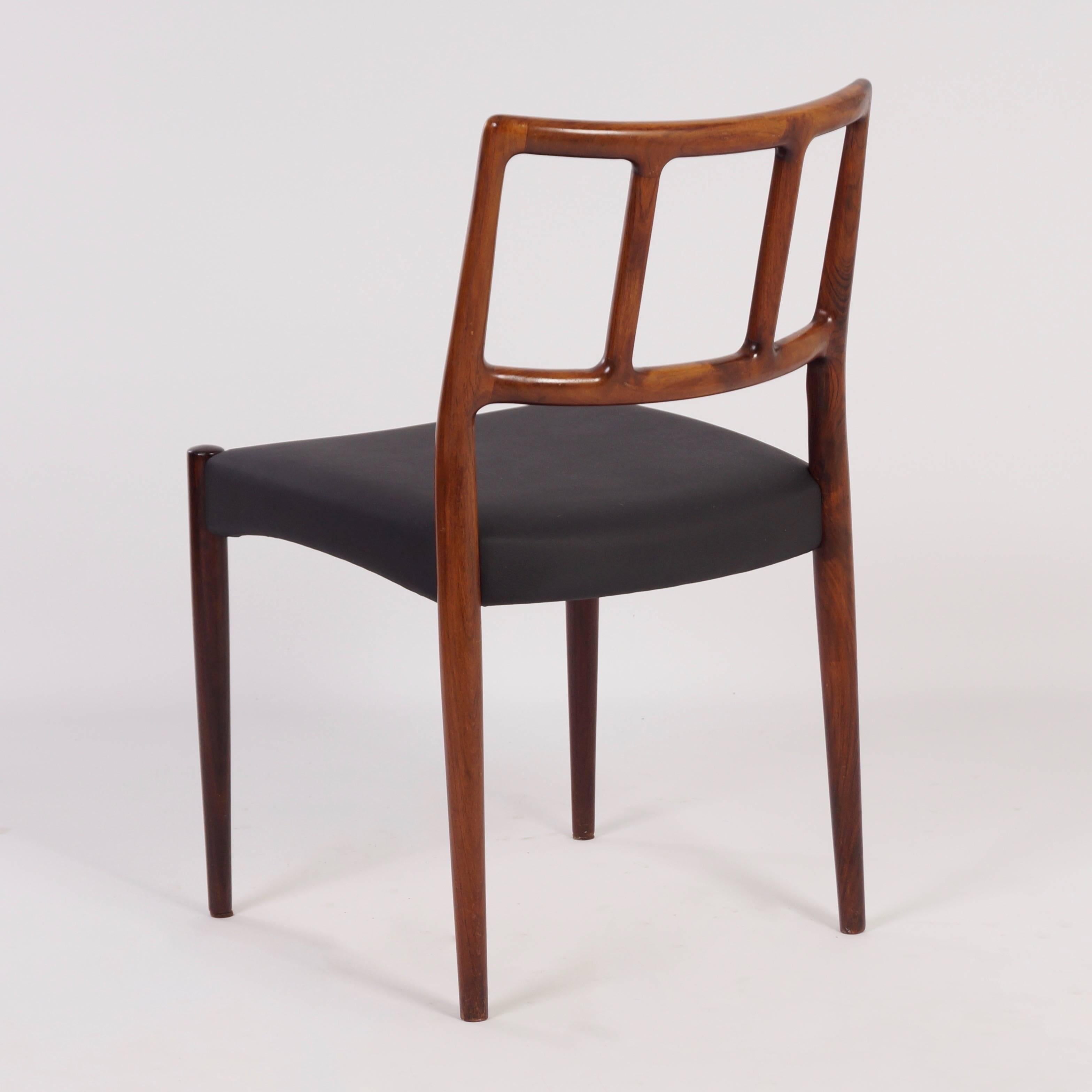 Set of Dining Chairs by Johannes Andersen for Uldum Møbelfabrik, 1960s For Sale 2