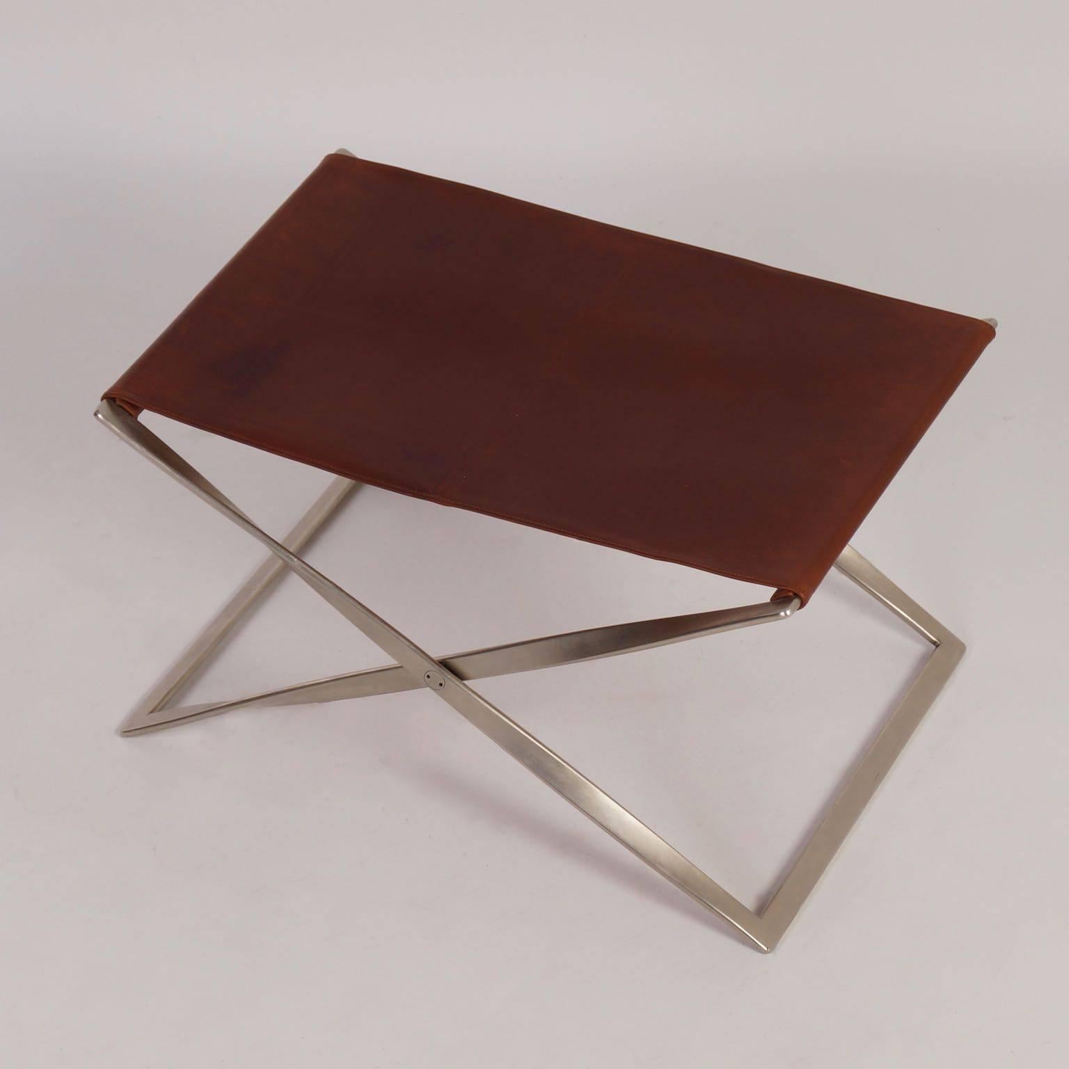 Mid-Century Modern Poul Kjærholm PK 91 Folding Chair by E. Kold Christensen A/S, Denmark, 1961 For Sale