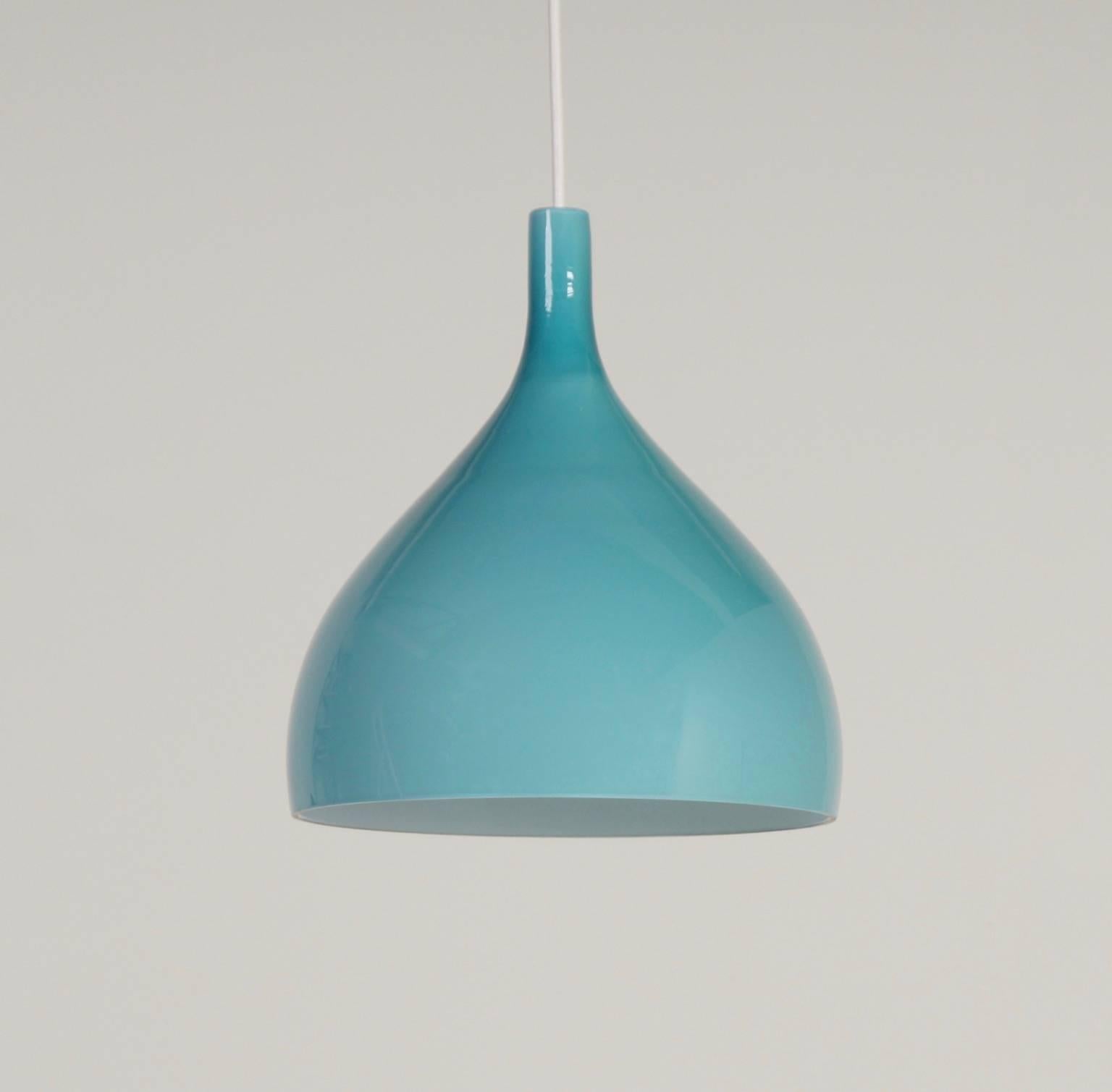 Mid-Century Modern Blue Green Murano Pendant by Paolo Venini for Venini & C, 1960s, Italy