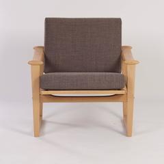 Fauteuil en hêtre de M. Nissen Horsens, vers 1960