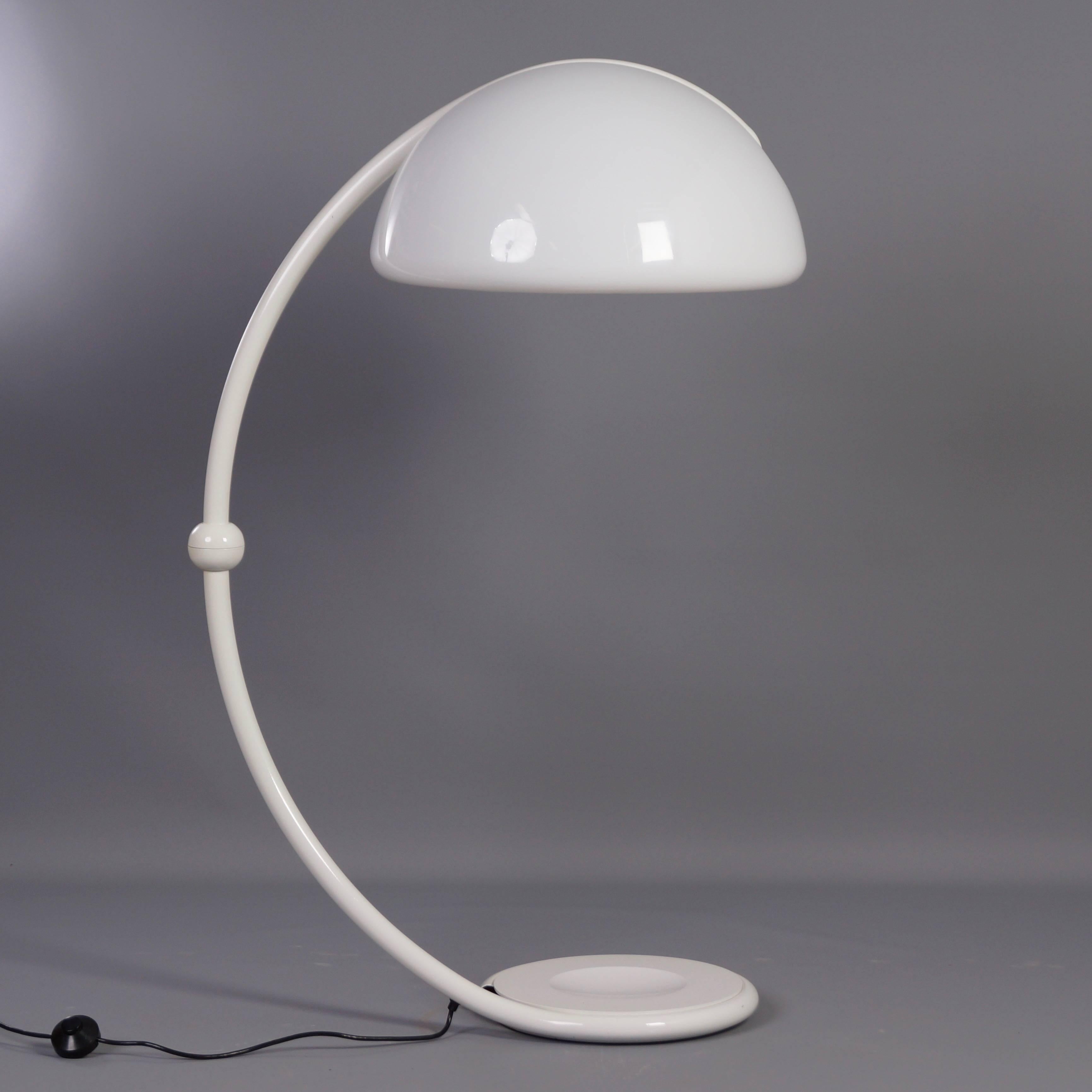 Mid-Century Modern Serpente Floor Lamp by Elio Martinelli for Martinelli Luce, 1965, Model 2131 For Sale