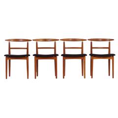 Set of Four Dining Chairs by Helge Sibast for Sibast, Denmark in 1962