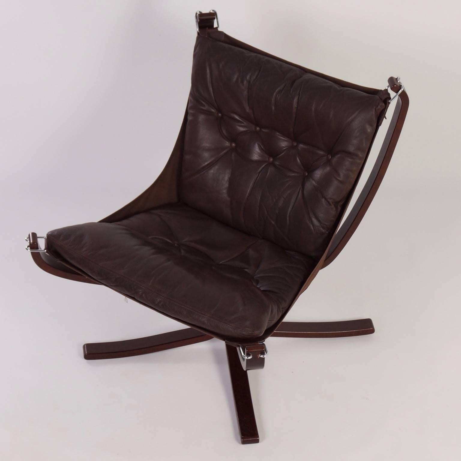 Scandinavian Modern Scandinavian Falcon Chair by Sigurd Ressell for Vatne Mobler For Sale