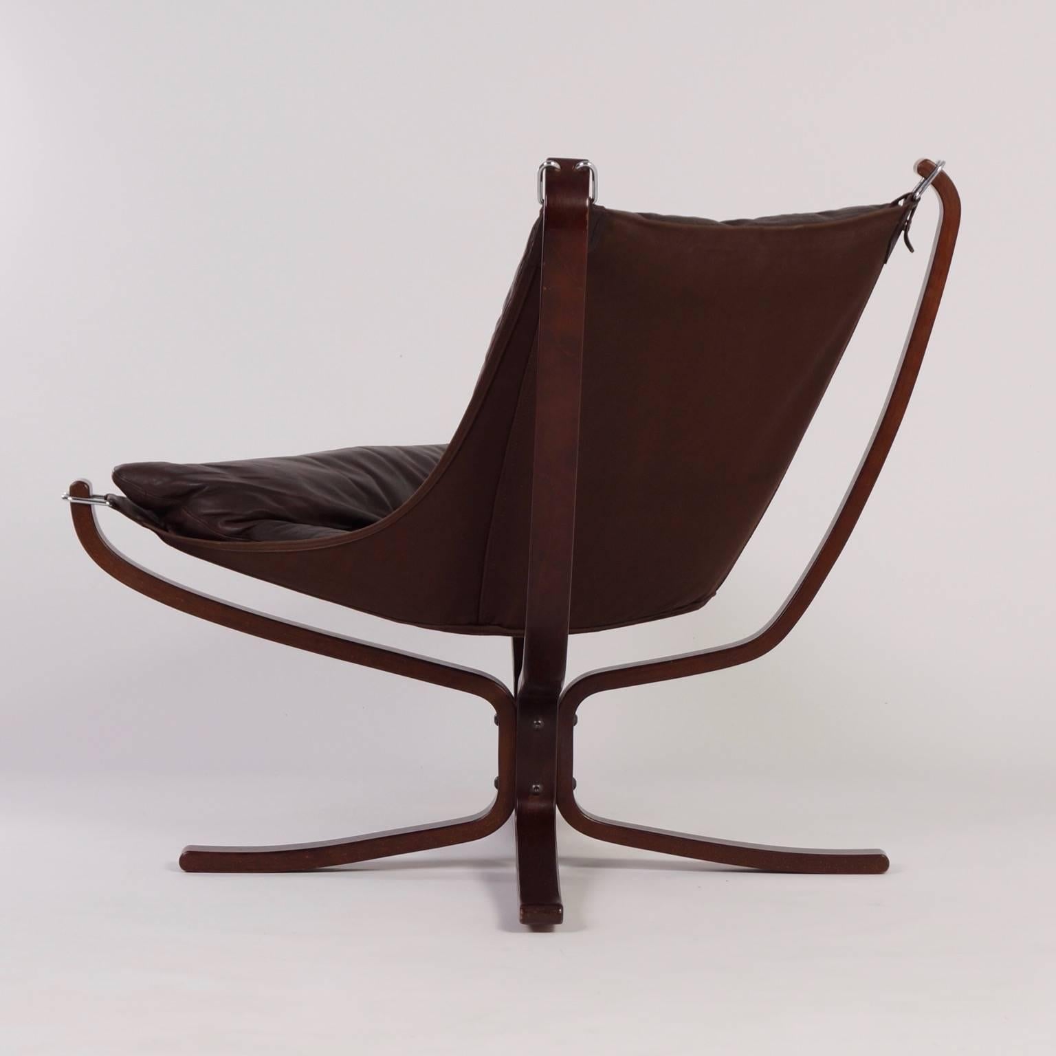 Scandinavian Falcon Chair by Sigurd Ressell for Vatne Mobler In Good Condition For Sale In Berkel en Rodenrijs, NL