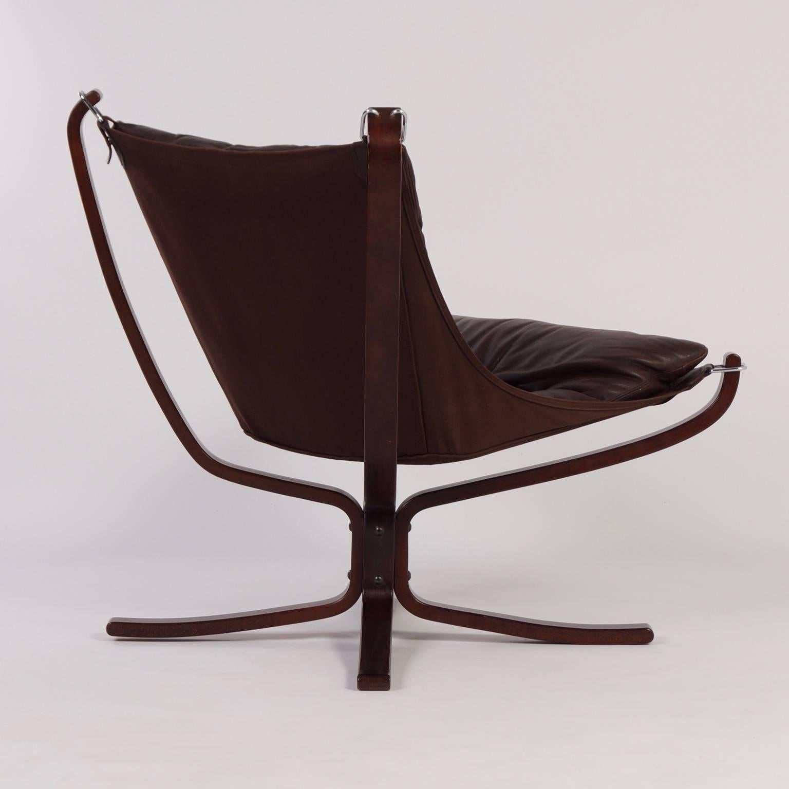 Norwegian Scandinavian Falcon Chair by Sigurd Ressell for Vatne Mobler For Sale