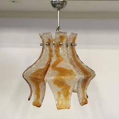 1970s Mazzega Murano Hanging Lamp, Italy