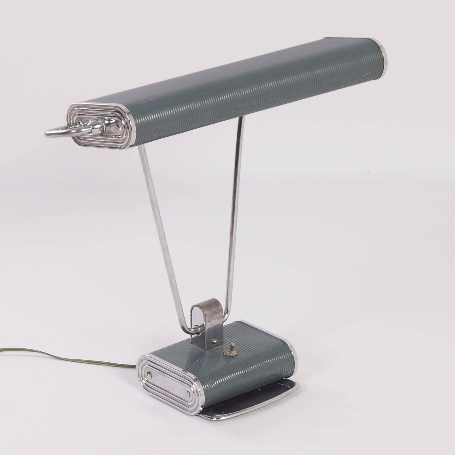 Art Deco Desk Lamp by Eileen Gray for Jumo, 1930s For Sale 1