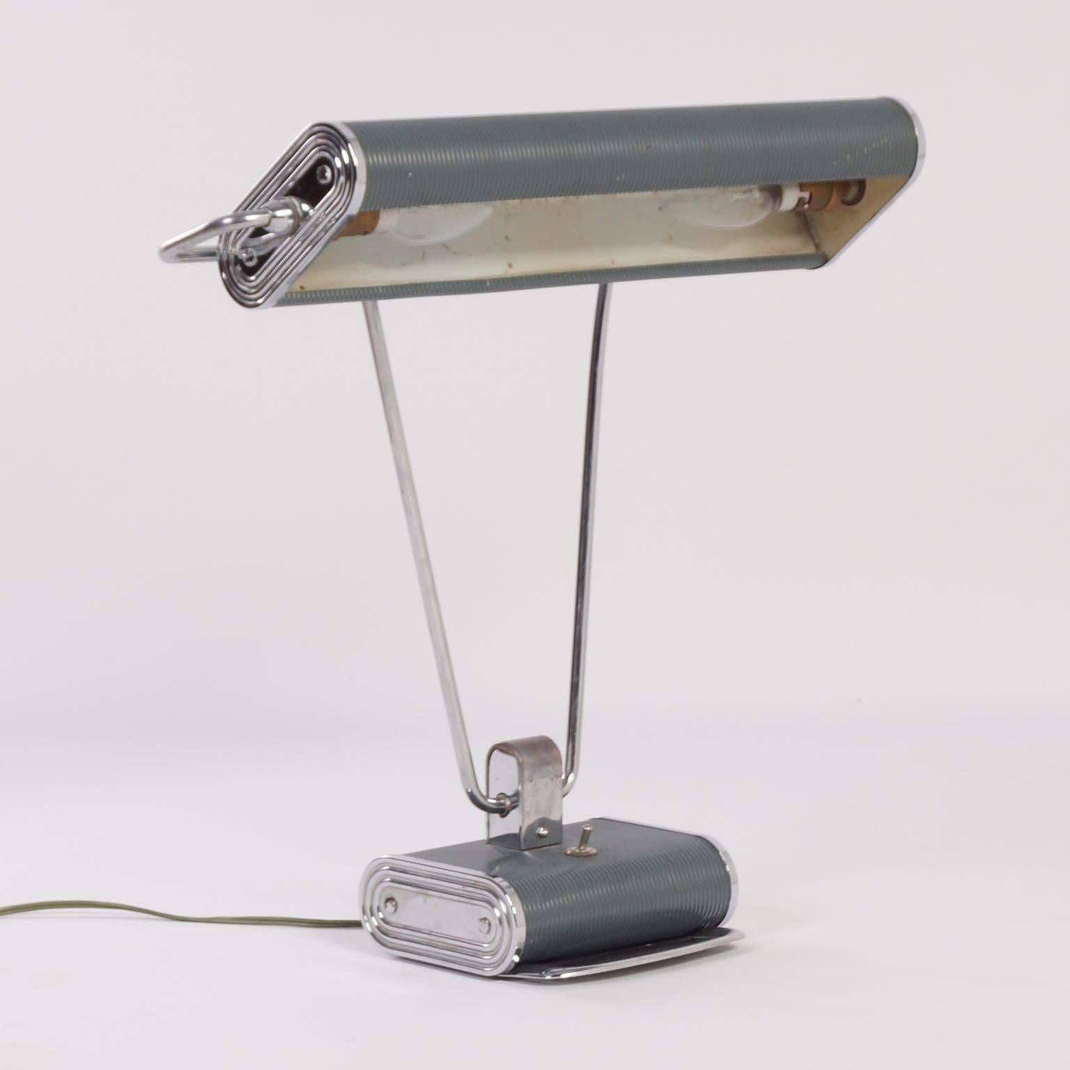 Art Deco Desk Lamp by Eileen Gray for Jumo, 1930s For Sale 2