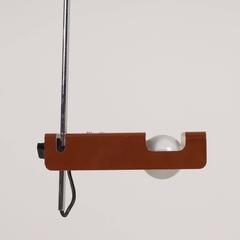 Brown Spider Ceiling Lamp Model 4476 by Joe Colombo for Oluce, Italy, 1965