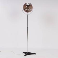 Globe Floor Lamp by Frank Ligtelijn for RAAK, circa 1960 with Smoked Glass