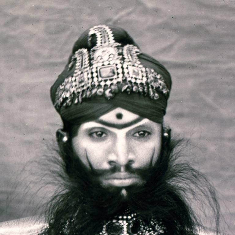 Contemporary Portrait of Maharaja Raghubir Singh Bundi (Print Edition 2016, Framed) For Sale