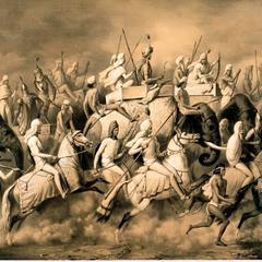 Maharaja Sher Singh of the Punjab and His Entourage (Print edition 2016, Framed)