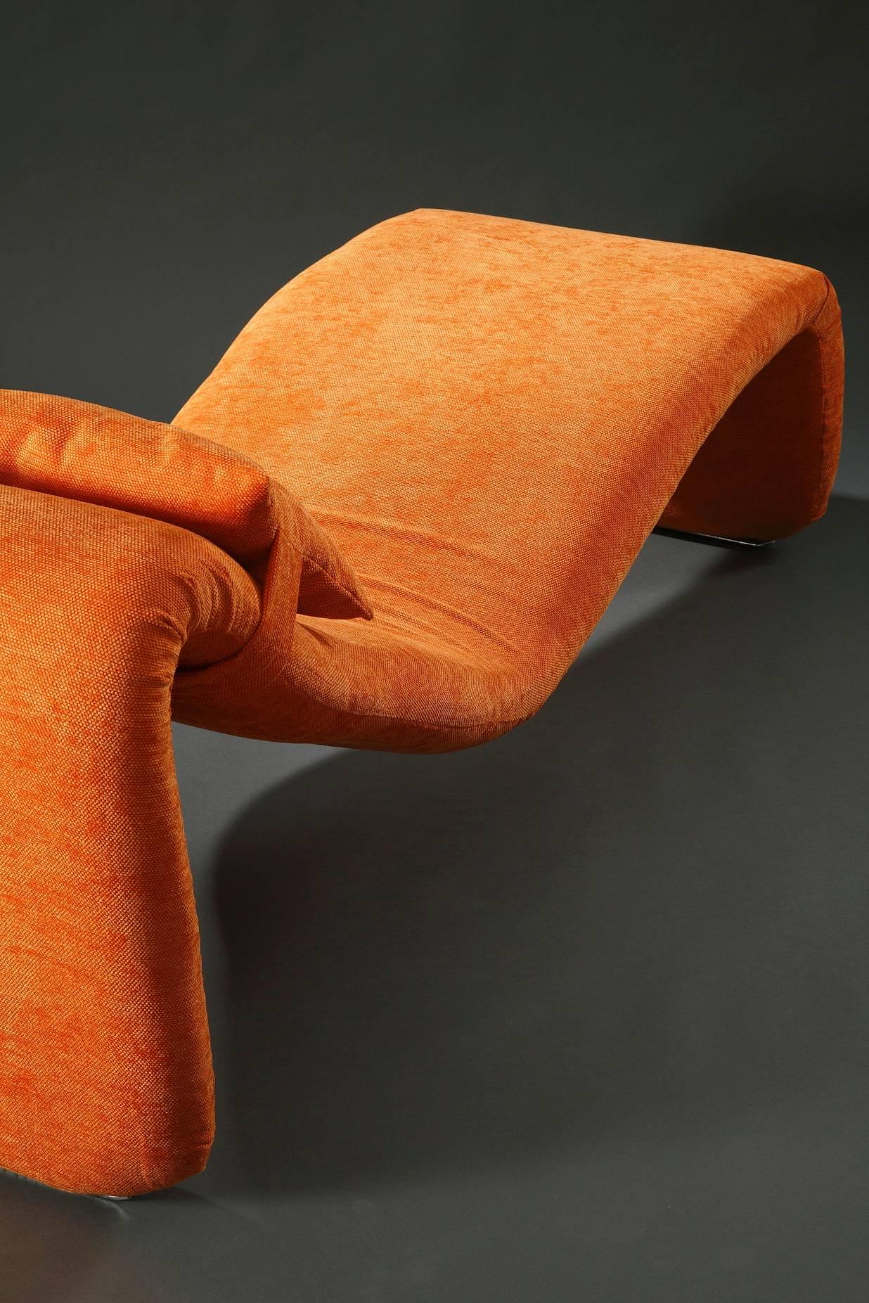 Fabric Djinn Lounge Chair Designed by Olivier Mourgue for Airborne International