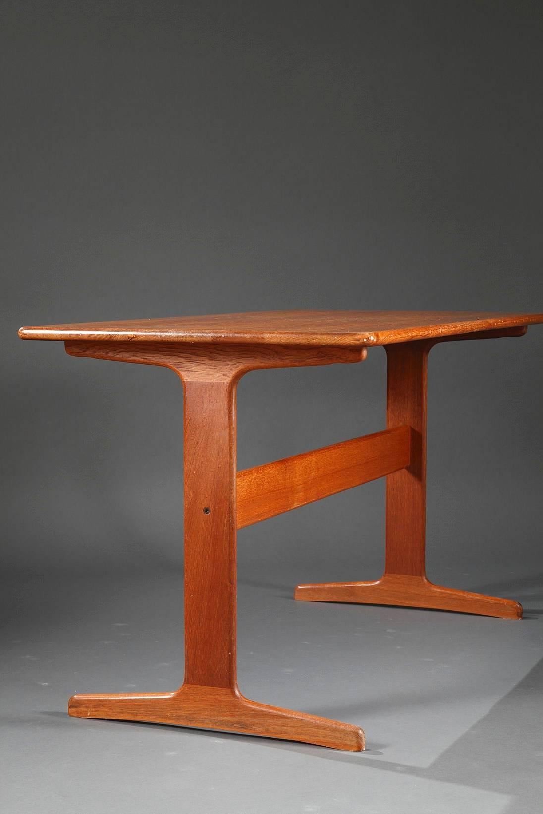Scandinavian Desk of the 1960s in Teak, Danish Design In Good Condition In Paris, FR