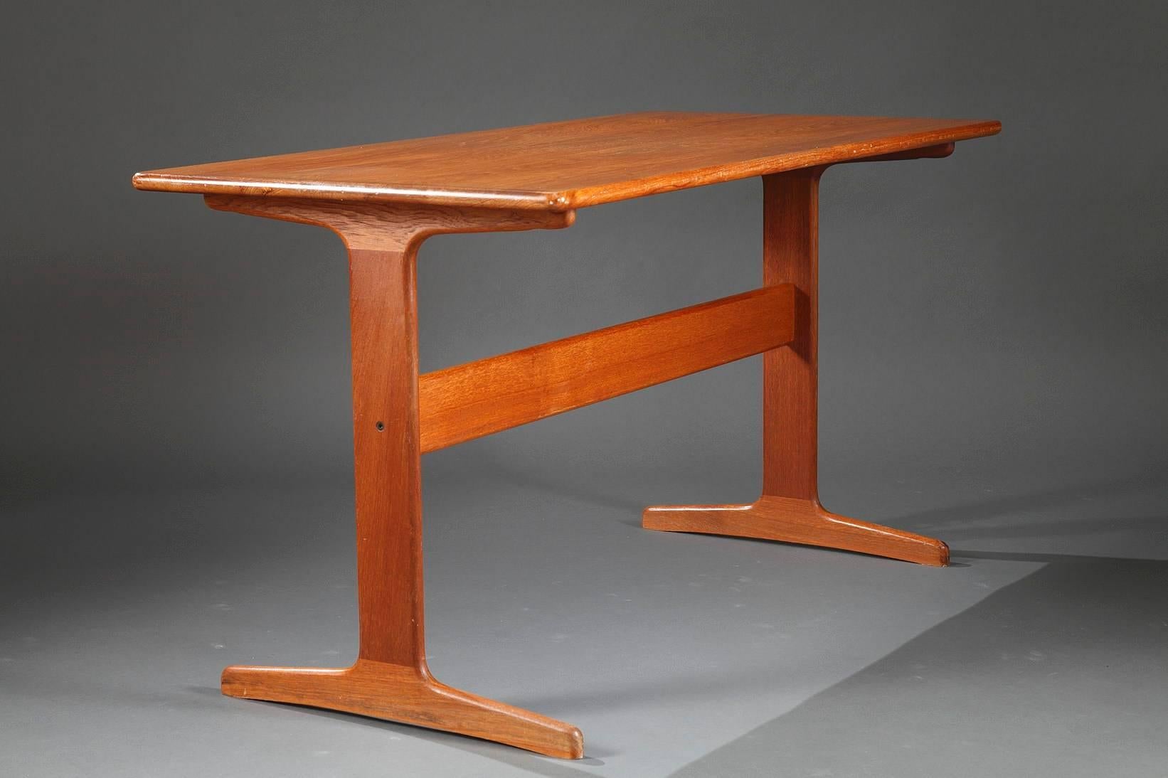 teak desk scandinavian