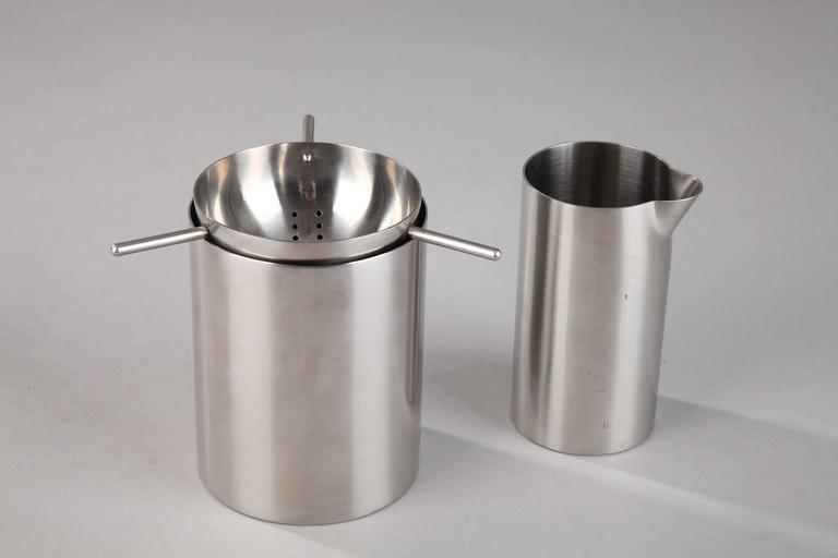 Arne Jacobsen Stainless Steel Coffee and Tea Service by Stelton at