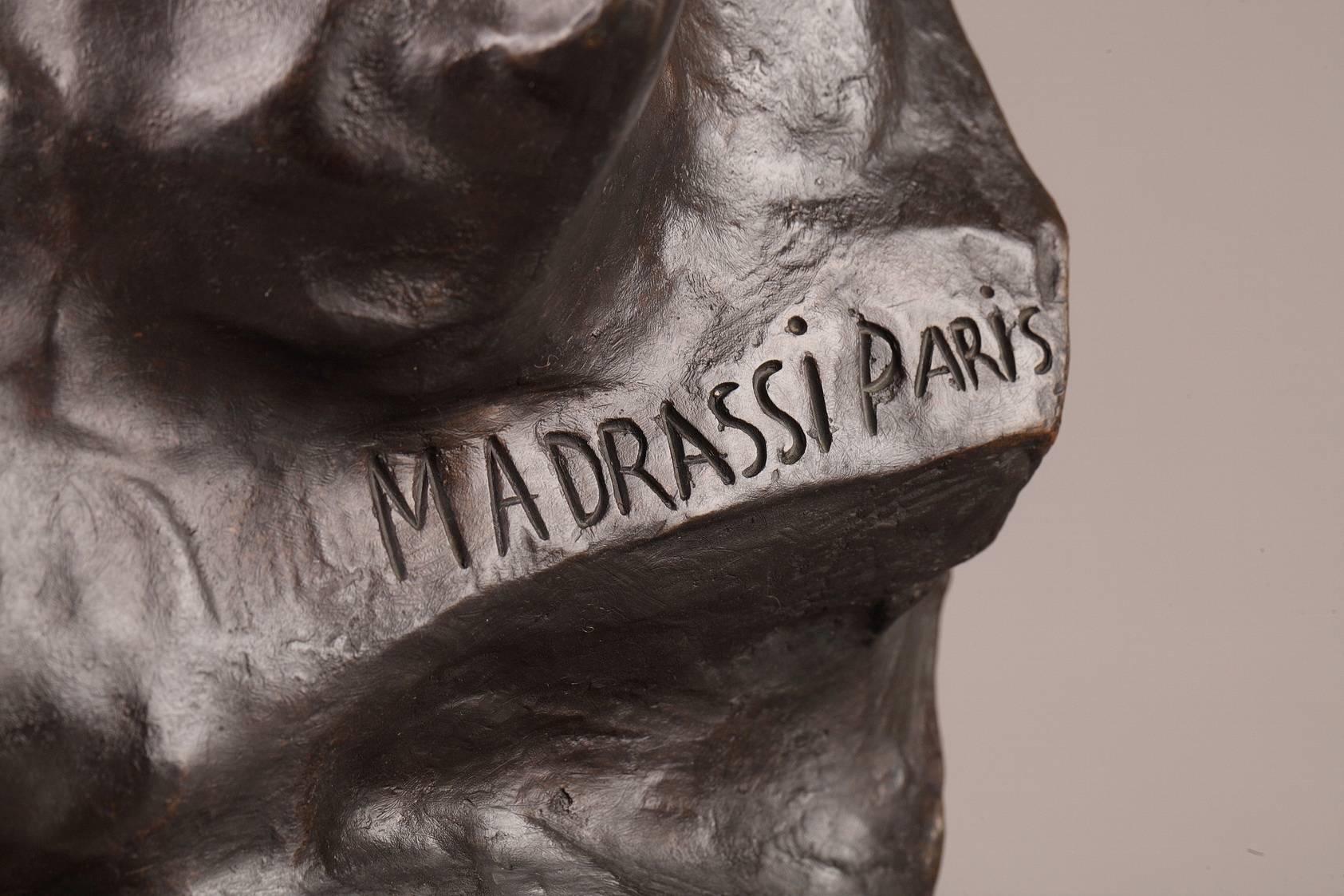 Early 20th Century Le Crepuscule 'Twilight' by Luca Madrassi, Bronze Sculpture, Late 19th Century
