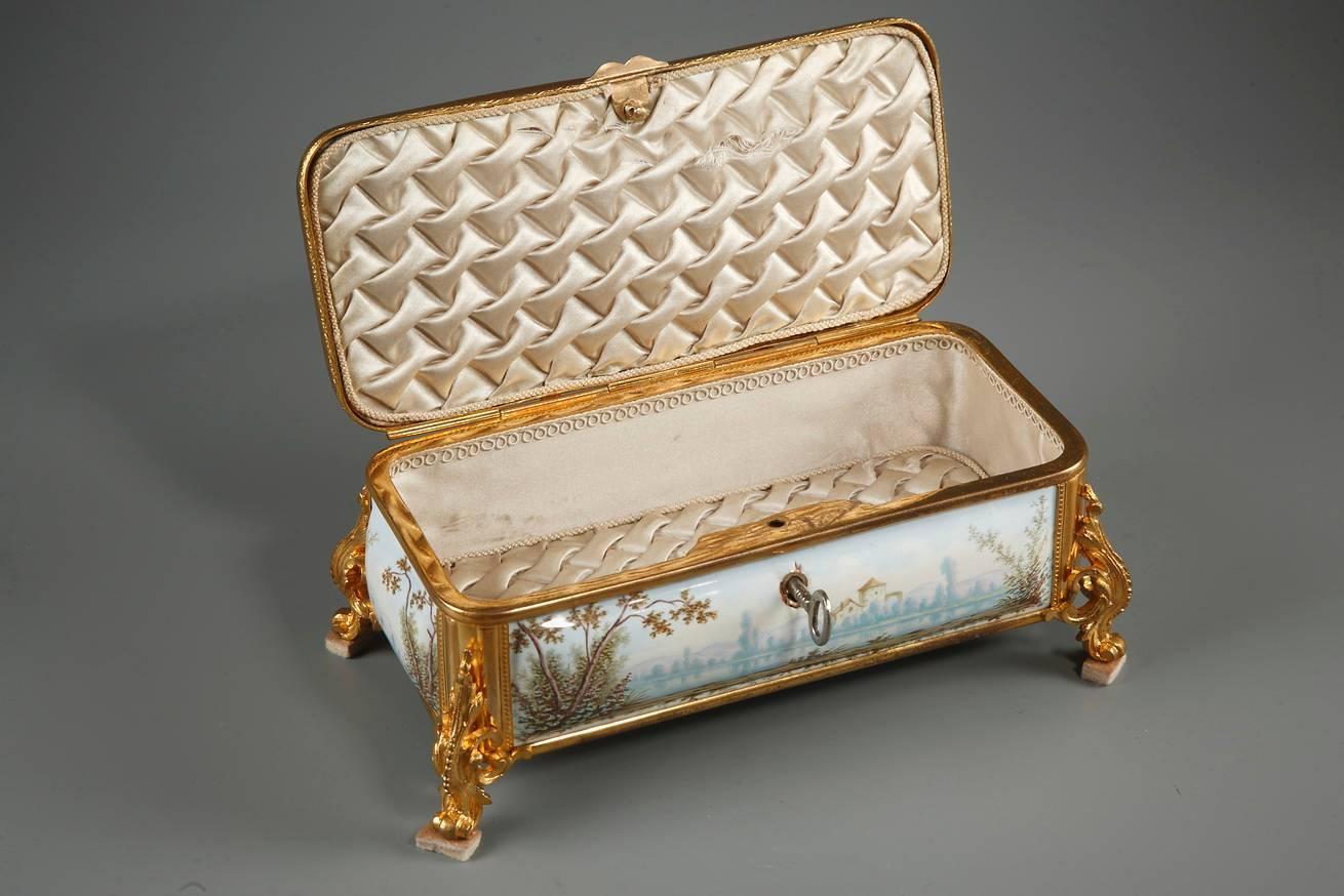 19th Century French Limoges Enamel Box For Sale at 1stdibs