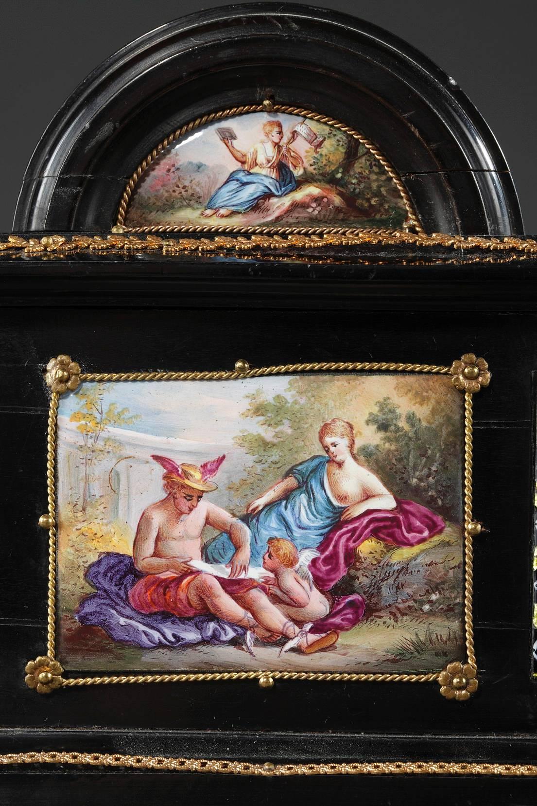 Enamel Coffer with Mythological Scenes Signed Klein in Paris, 19th Century 1