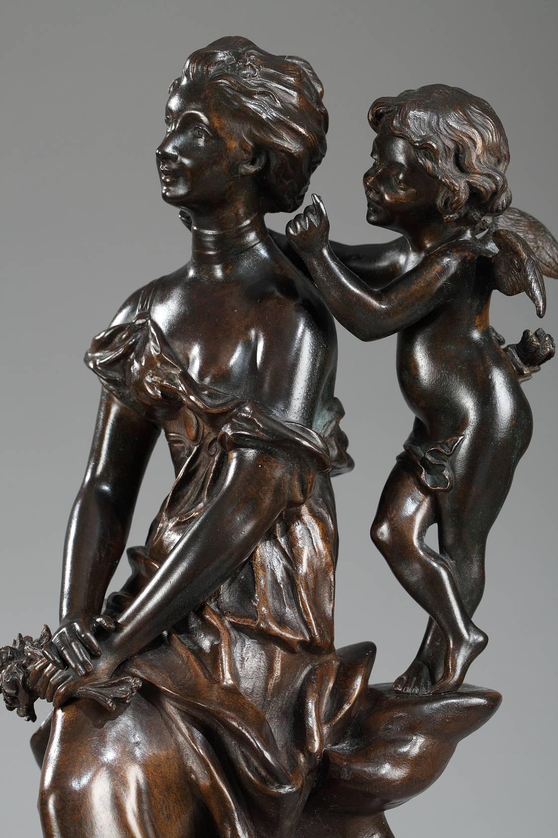 Art Nouveau Bronze Group, Charles Perron 1