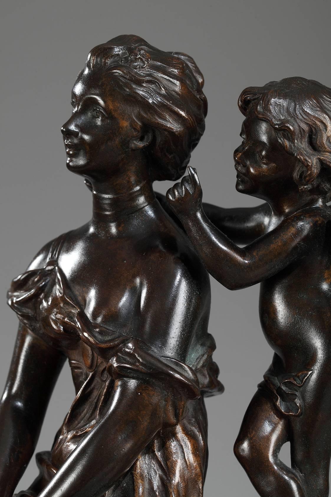 Art Nouveau Bronze Group, Charles Perron 2