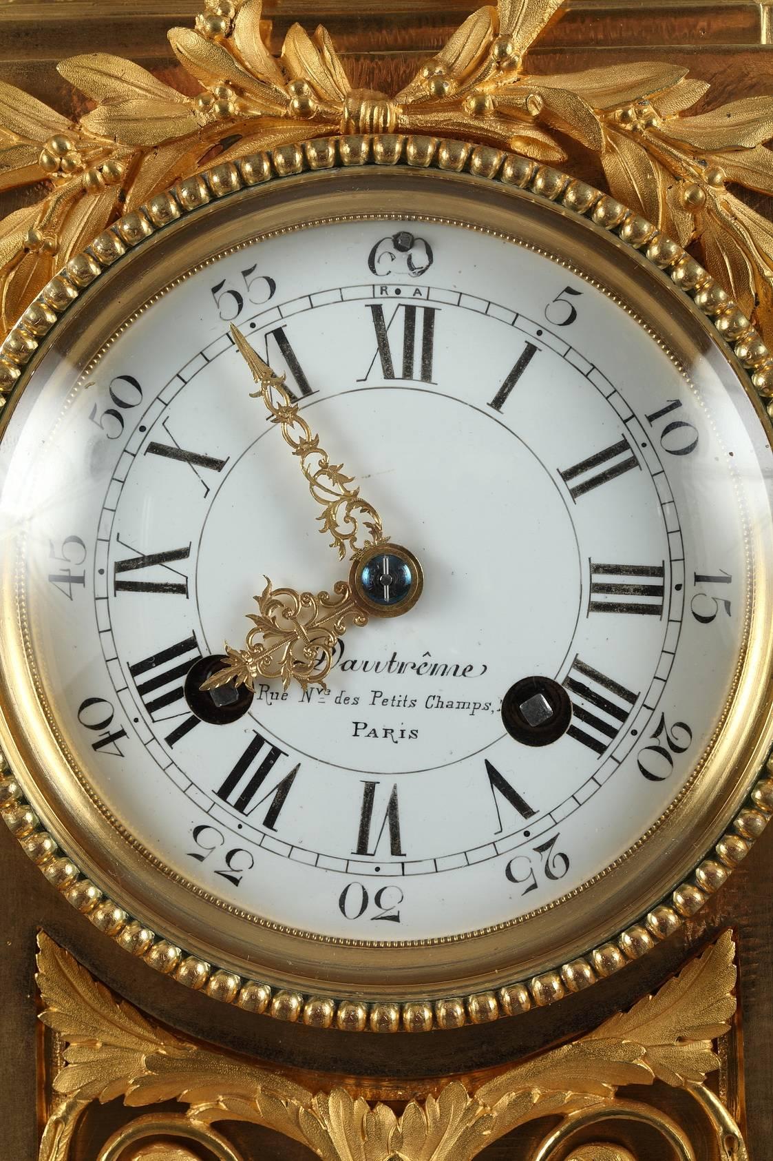 Clock and Pair of Candelabras in Louis XVI Style 2