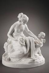 Gruppo di biscotti secondo un modello di Sèvres: La Faiseuse De Couronnes