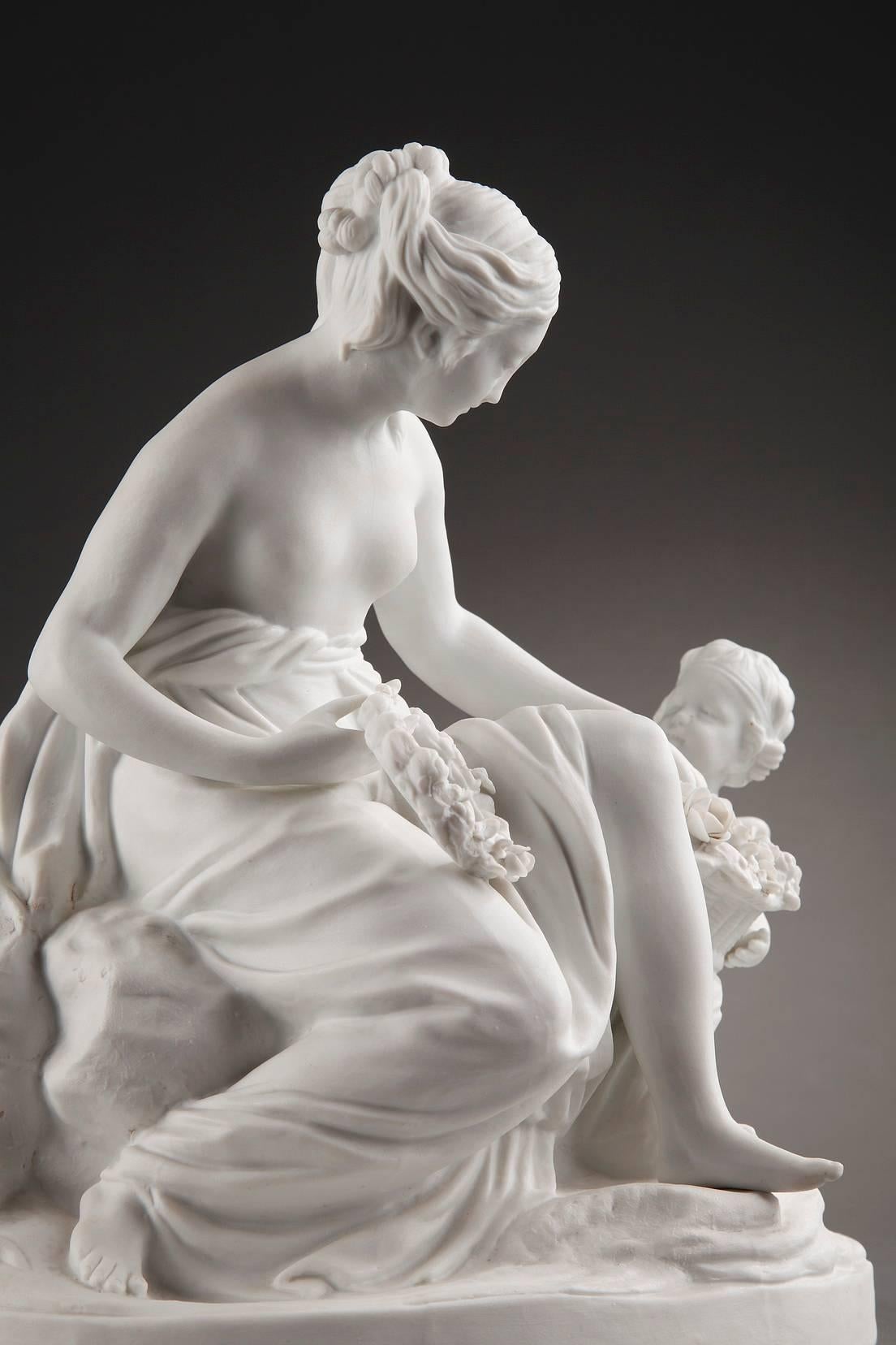 Biscuit Group after a Sèvres Model: La Faiseuse De Couronnes 1