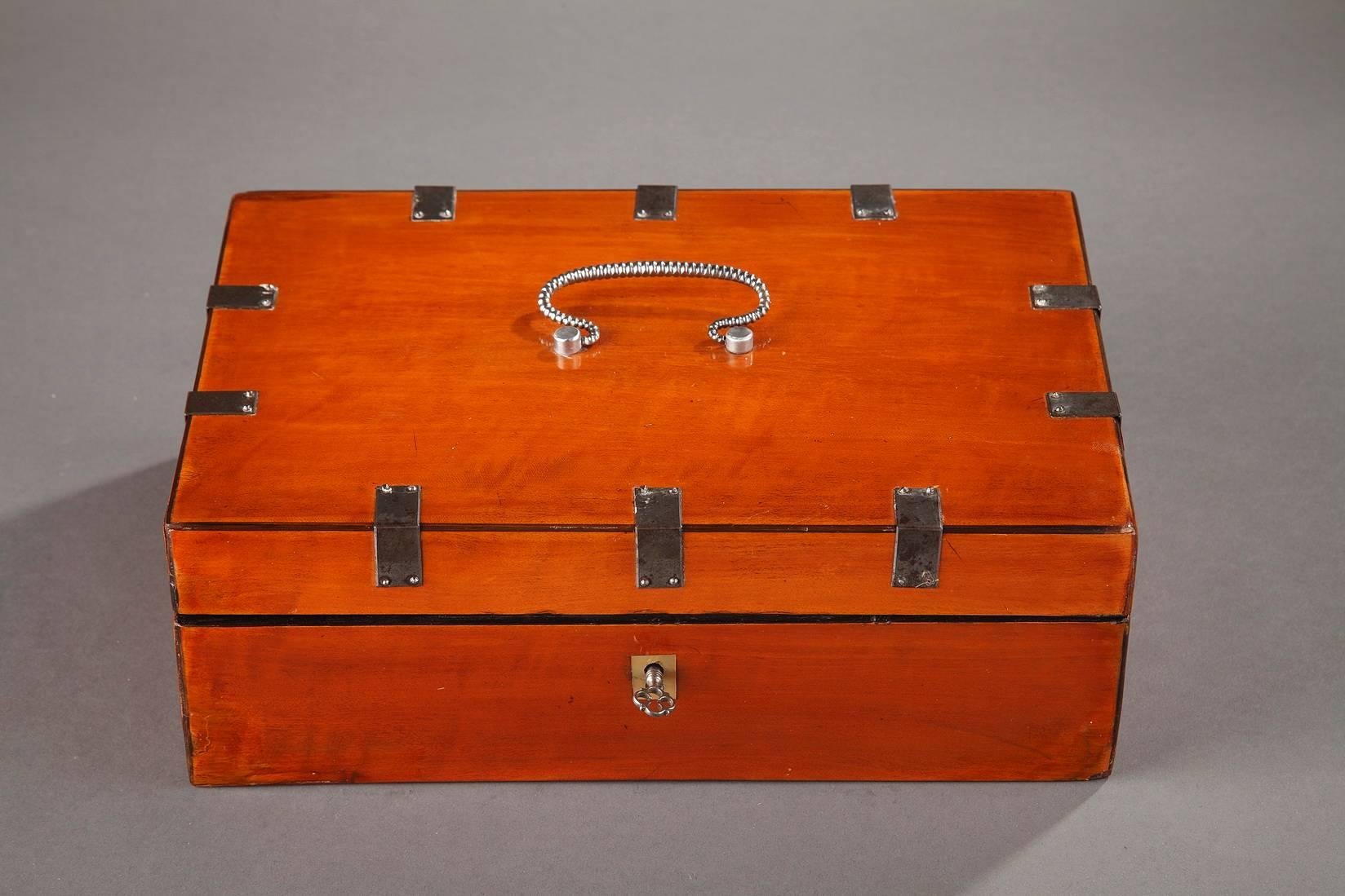 Varnished 19th Century Charles X Sewing Box