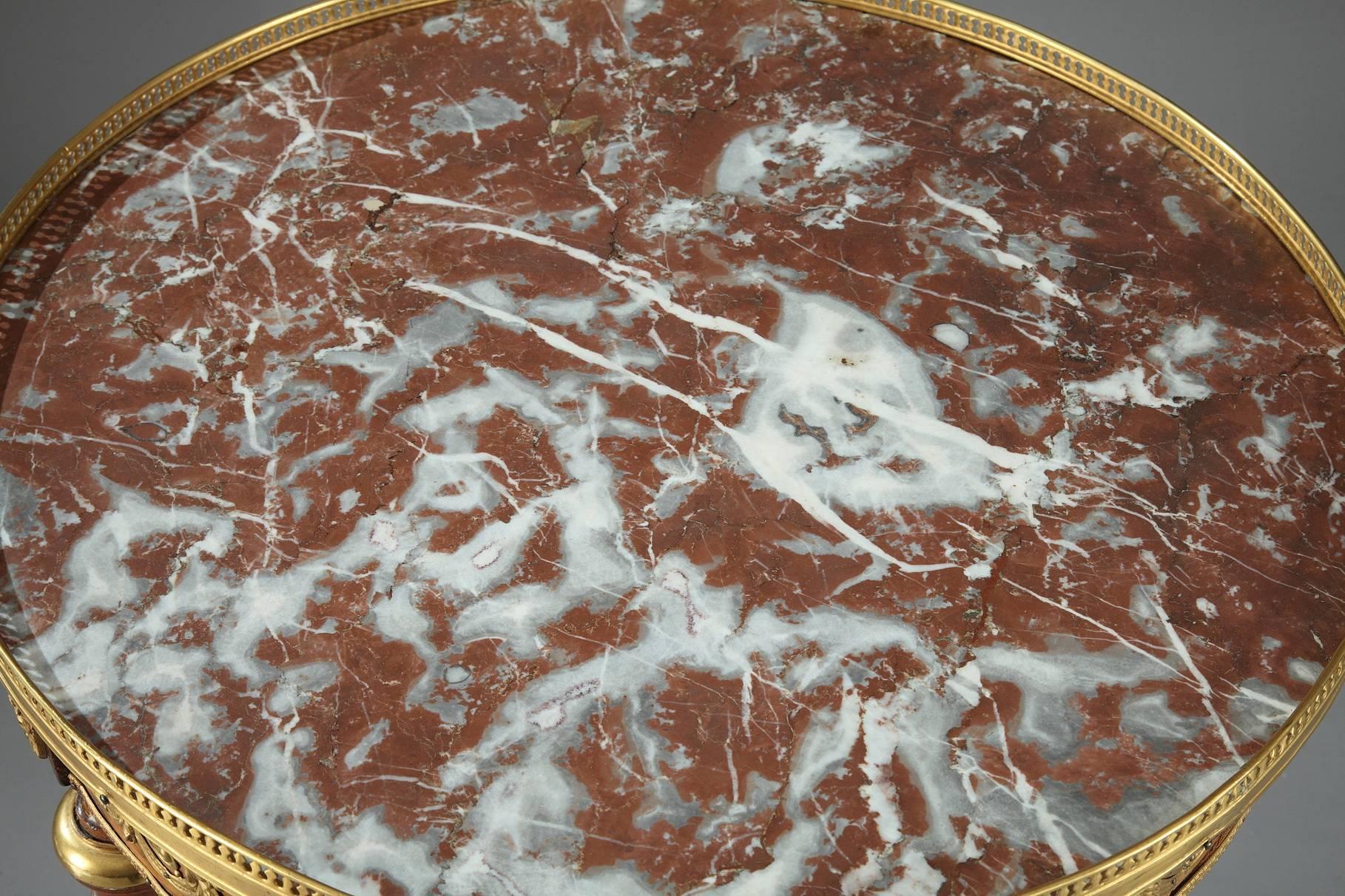 Louis XVI-Style Gueridon Table in Adam Weisweiler Taste 2