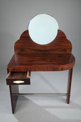 Rosewood Art Deco Dressing Table Attributed to Maison Dominique