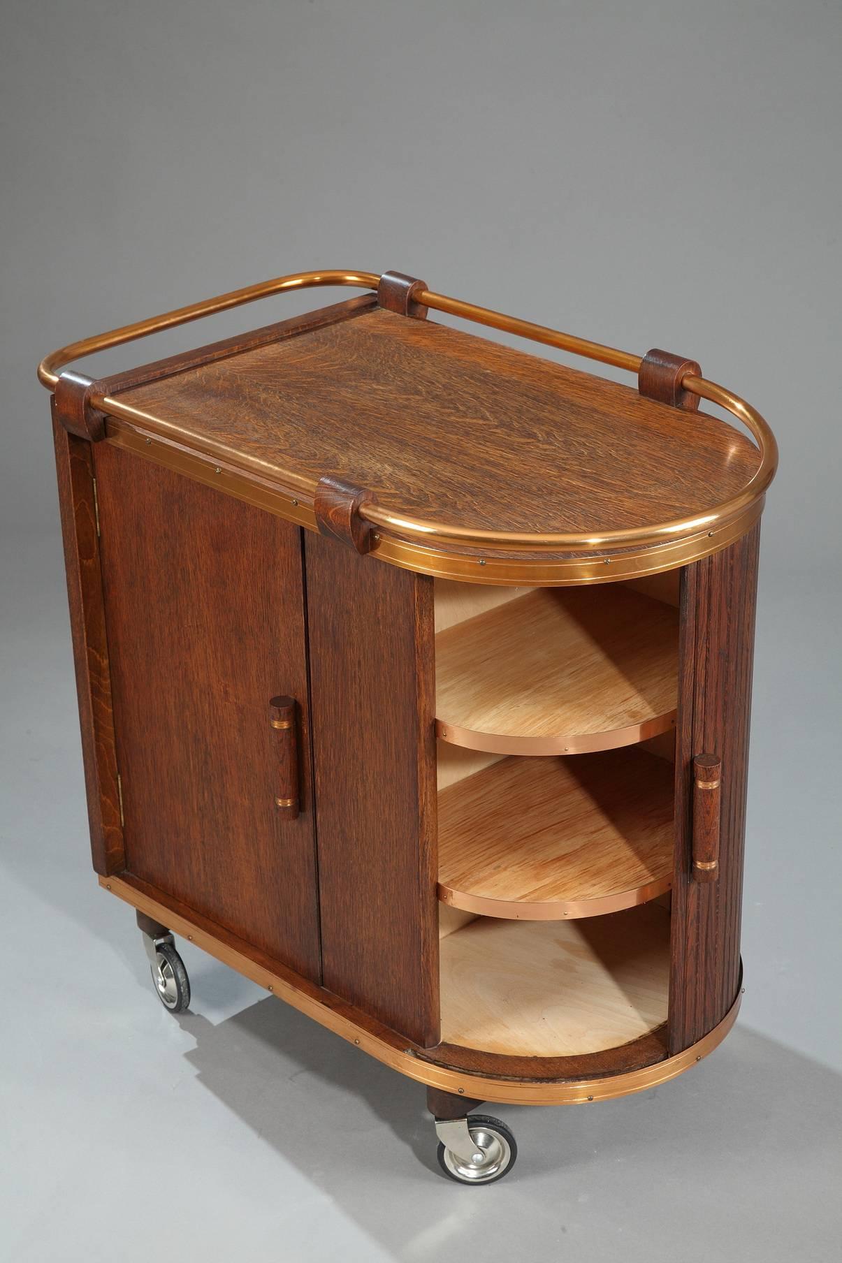 bar carts with doors