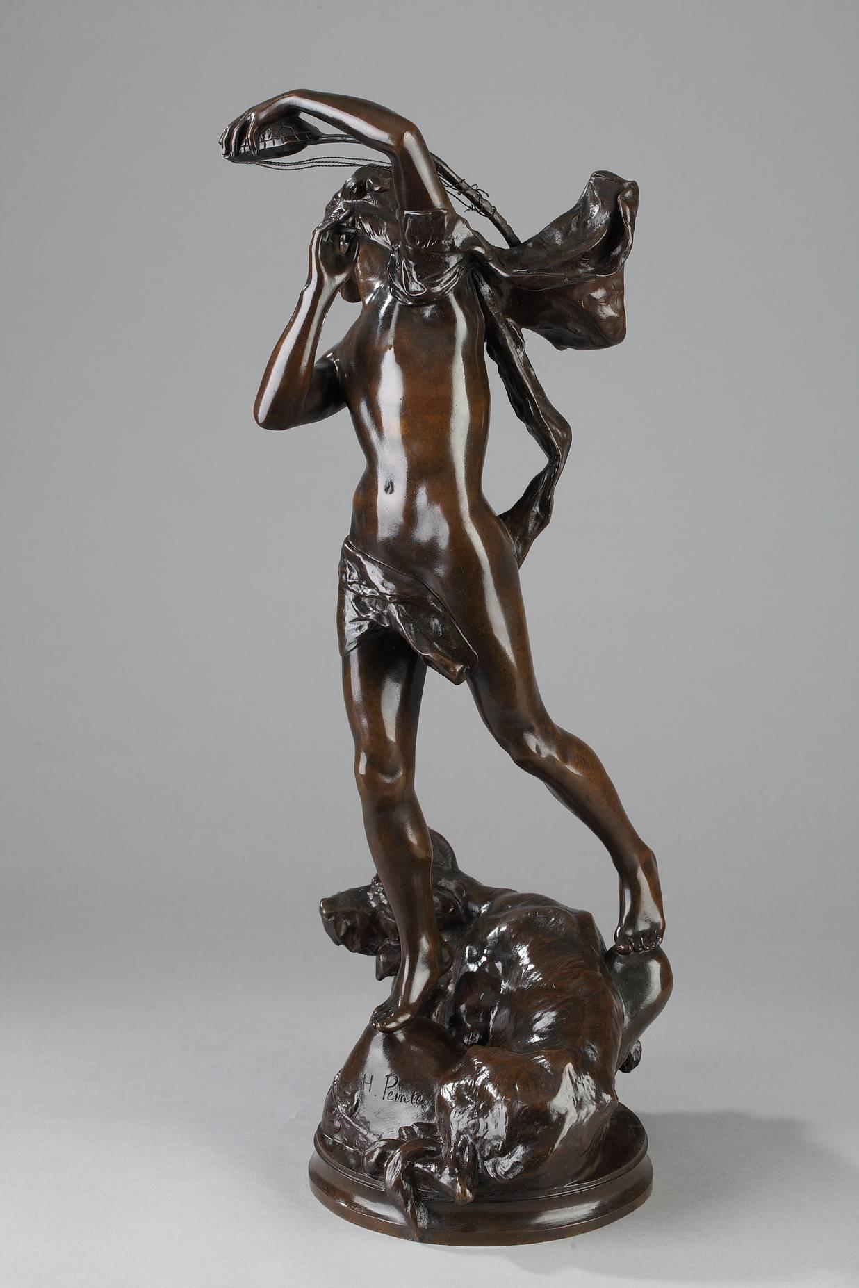 Art Nouveau  19th Century Bronze Sculpture 