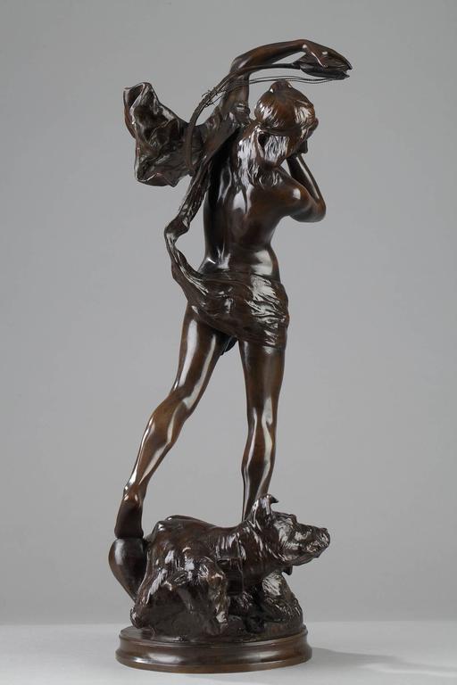 19th Century Bronze Sculpture "Orpheus and Cerberus" by Henri Peinte(1845-1912  at 1stDibs | orpheus sculpture, cerberus sculpture, statue peinte