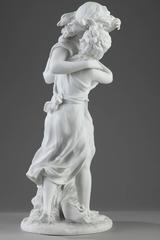 Fin du 19e siècle Mère et fille d'après Hippolyte Moreau