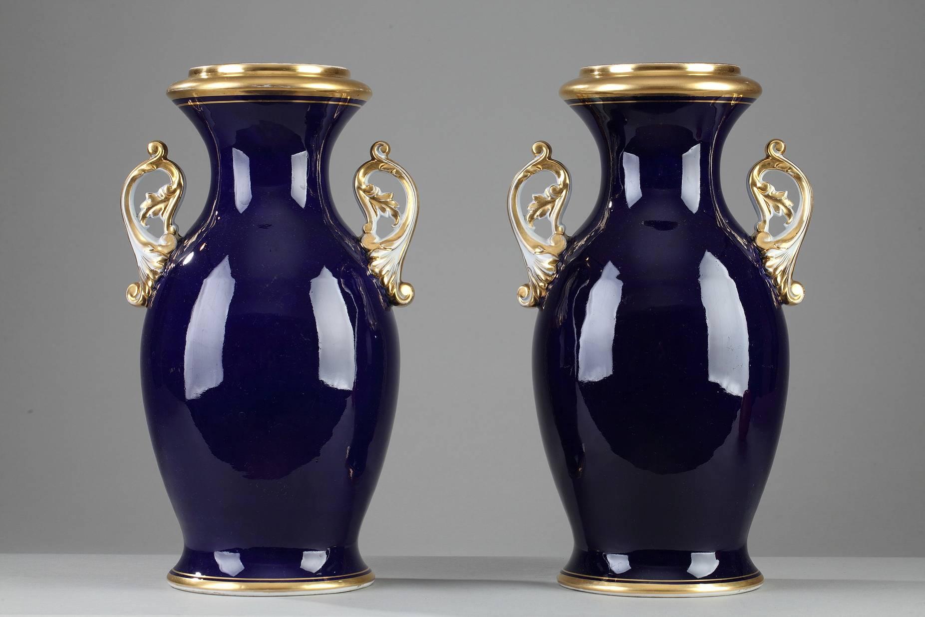 Pair of 19th Century Bayeux Porcelain Vases 3
