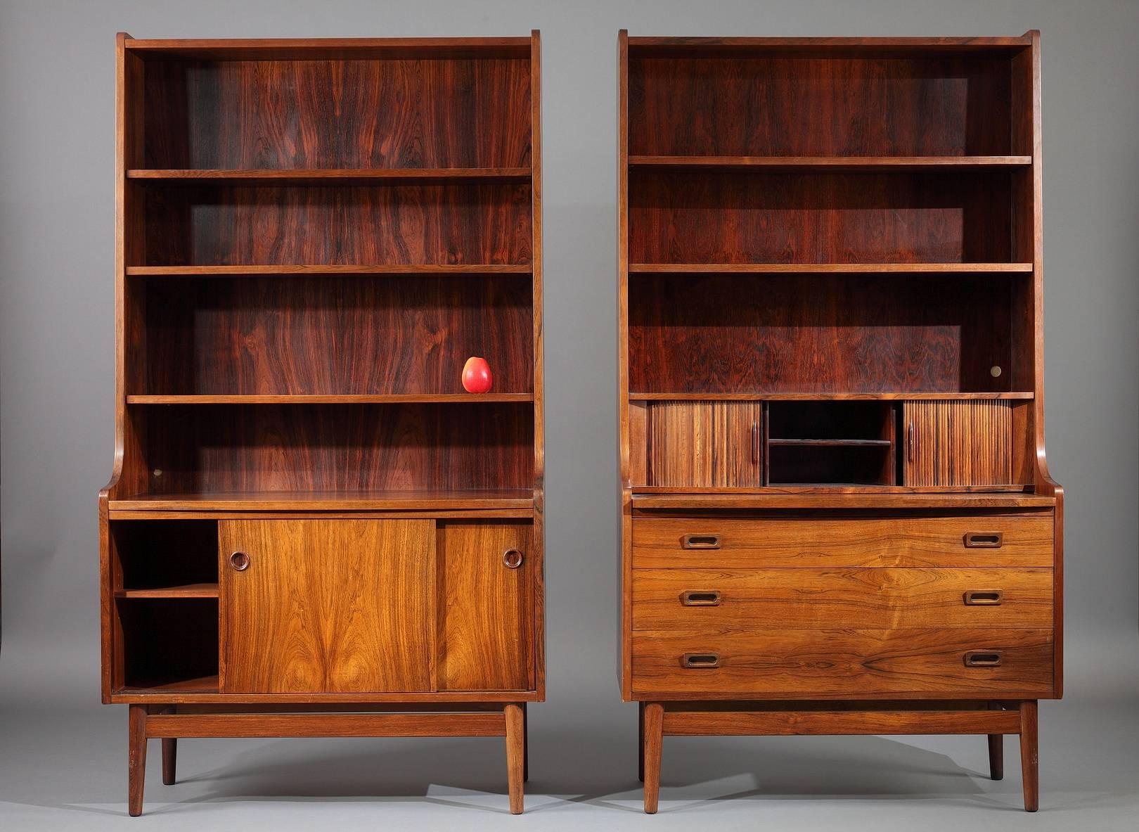 20th Century Rosewood Bookcase by Johannes Sorth 3