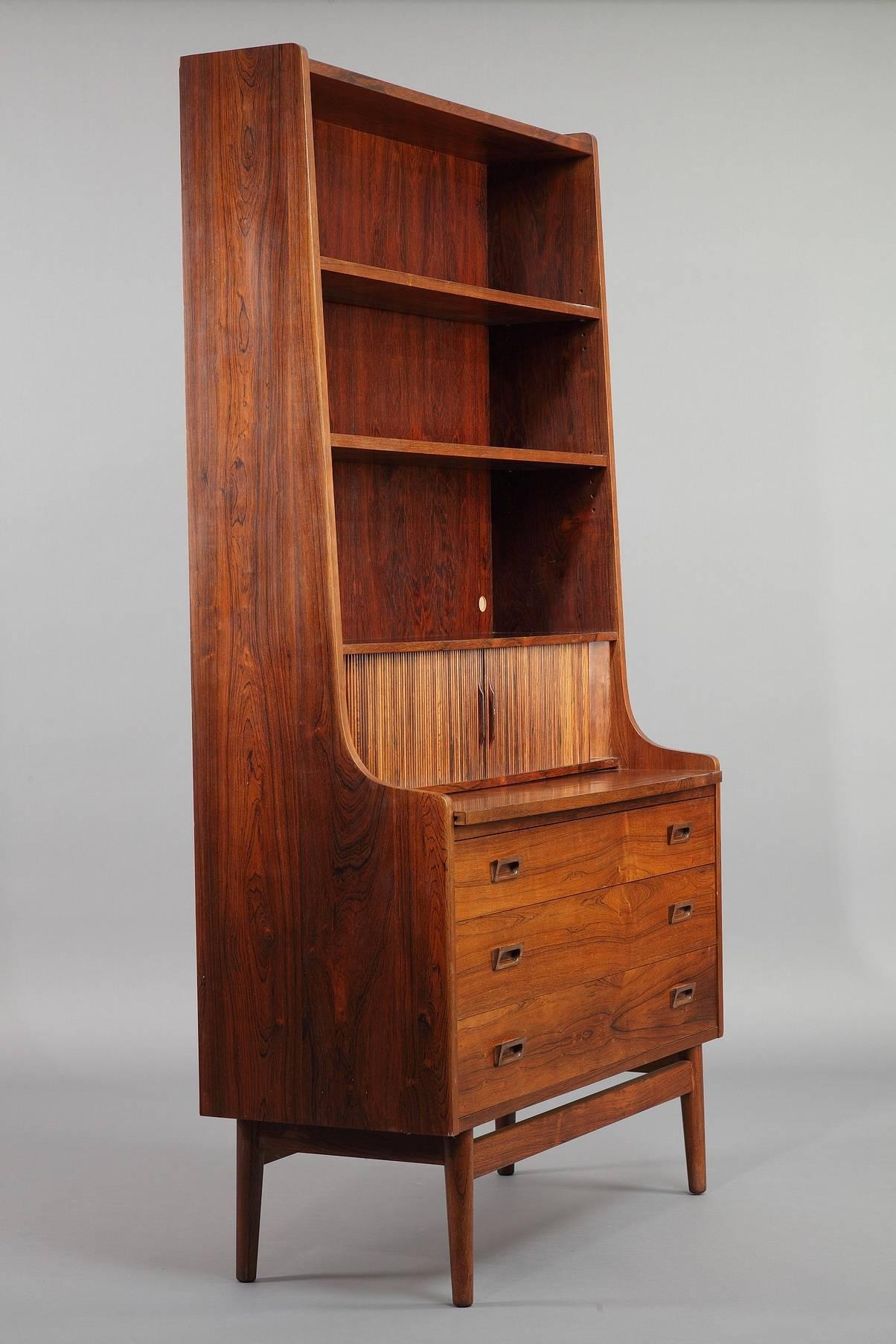 20th Century Rosewood Bookcase by Johannes Sorth 1