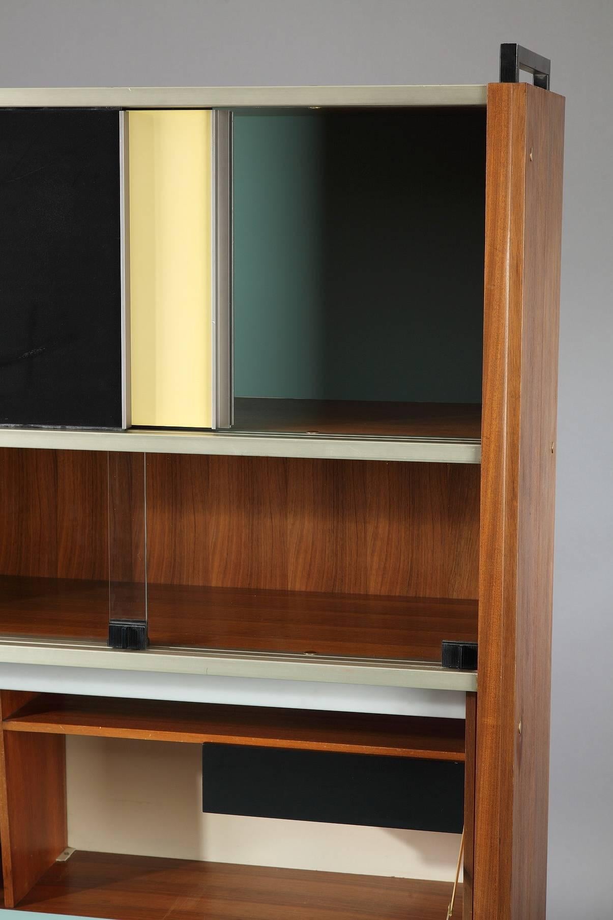 Mid-Century Modern Mid-20th Century Efa Secretaire Bookcase in Rosewood by Georges Frydman