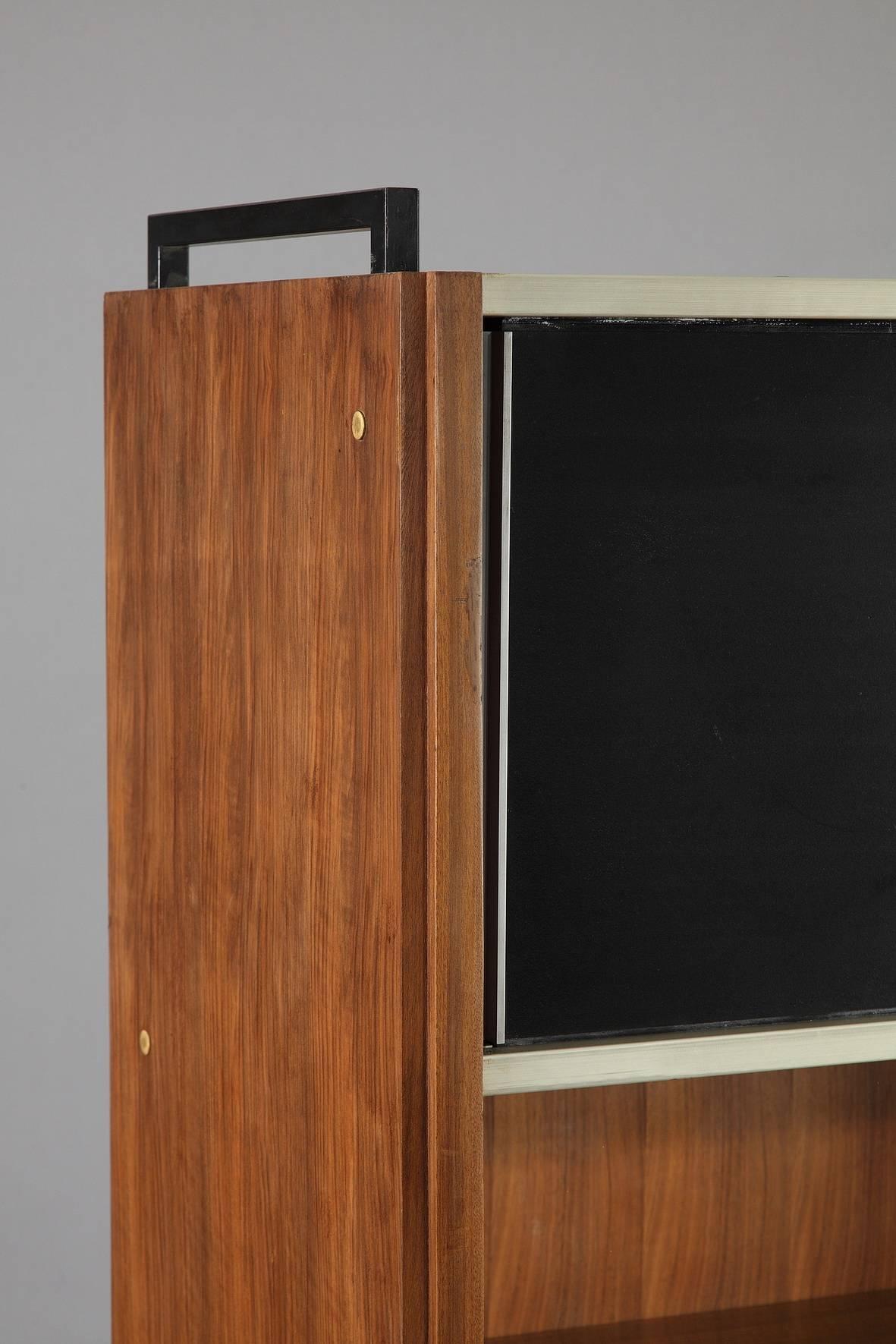 French Mid-20th Century Efa Secretaire Bookcase in Rosewood by Georges Frydman