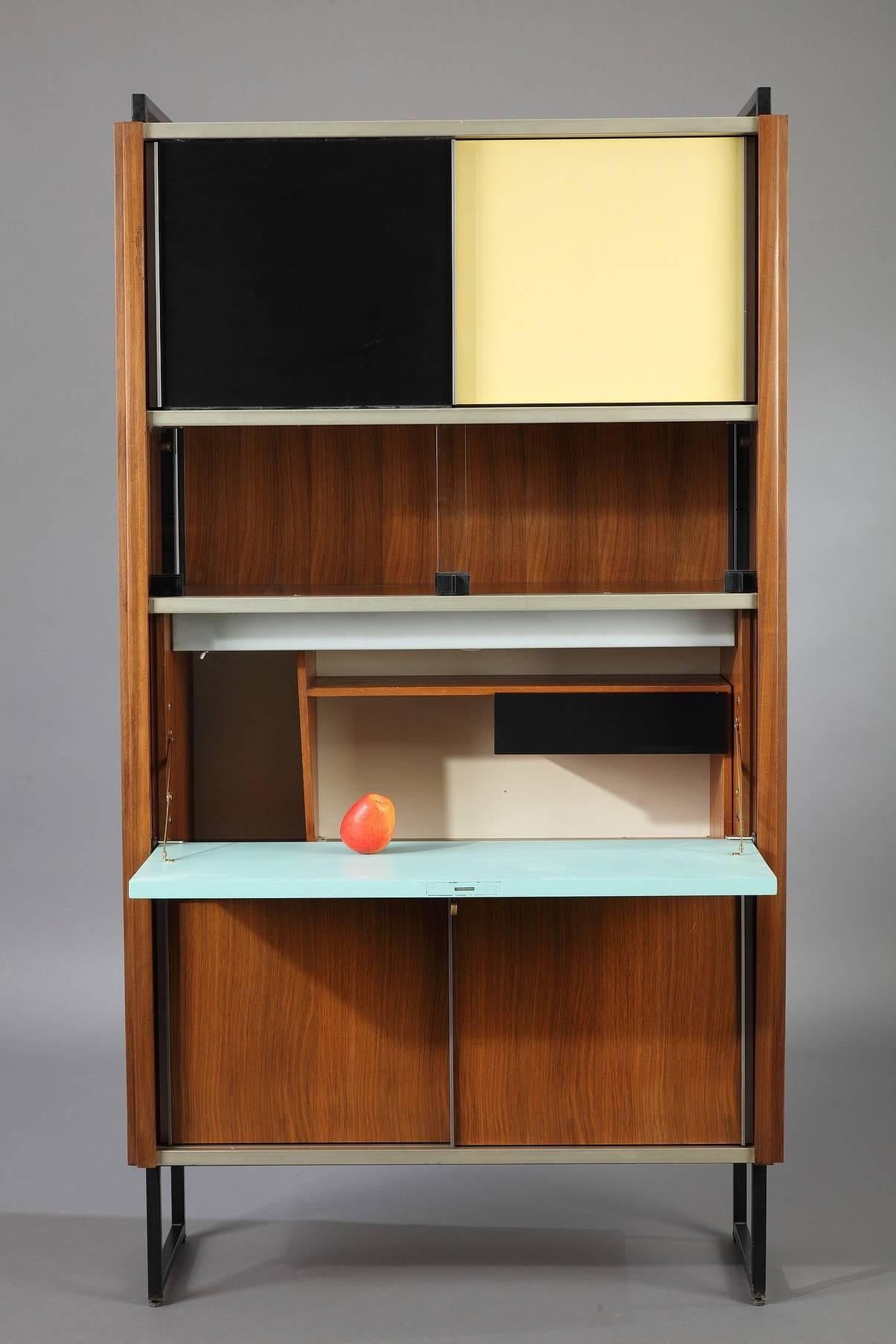 Mid-20th Century Efa Secretaire Bookcase in Rosewood by Georges Frydman 2