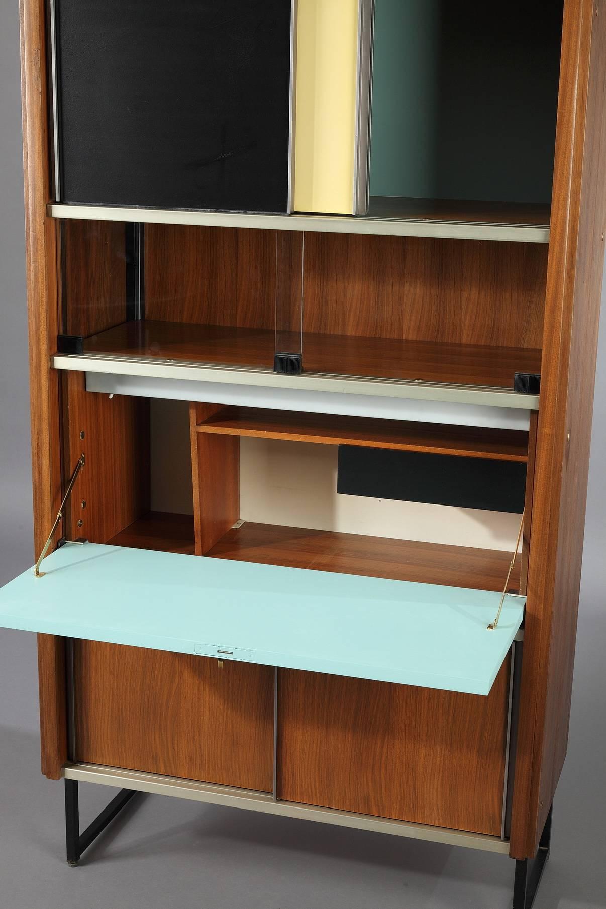 Mid-20th Century Efa Secretaire Bookcase in Rosewood by Georges Frydman 4