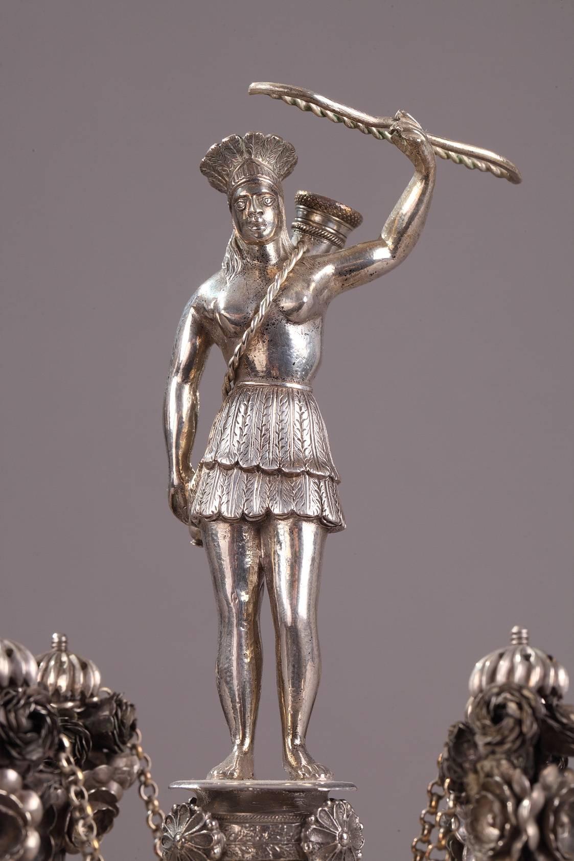 Portuguese Toothpick Holder in Silver with Native American Figure at ...